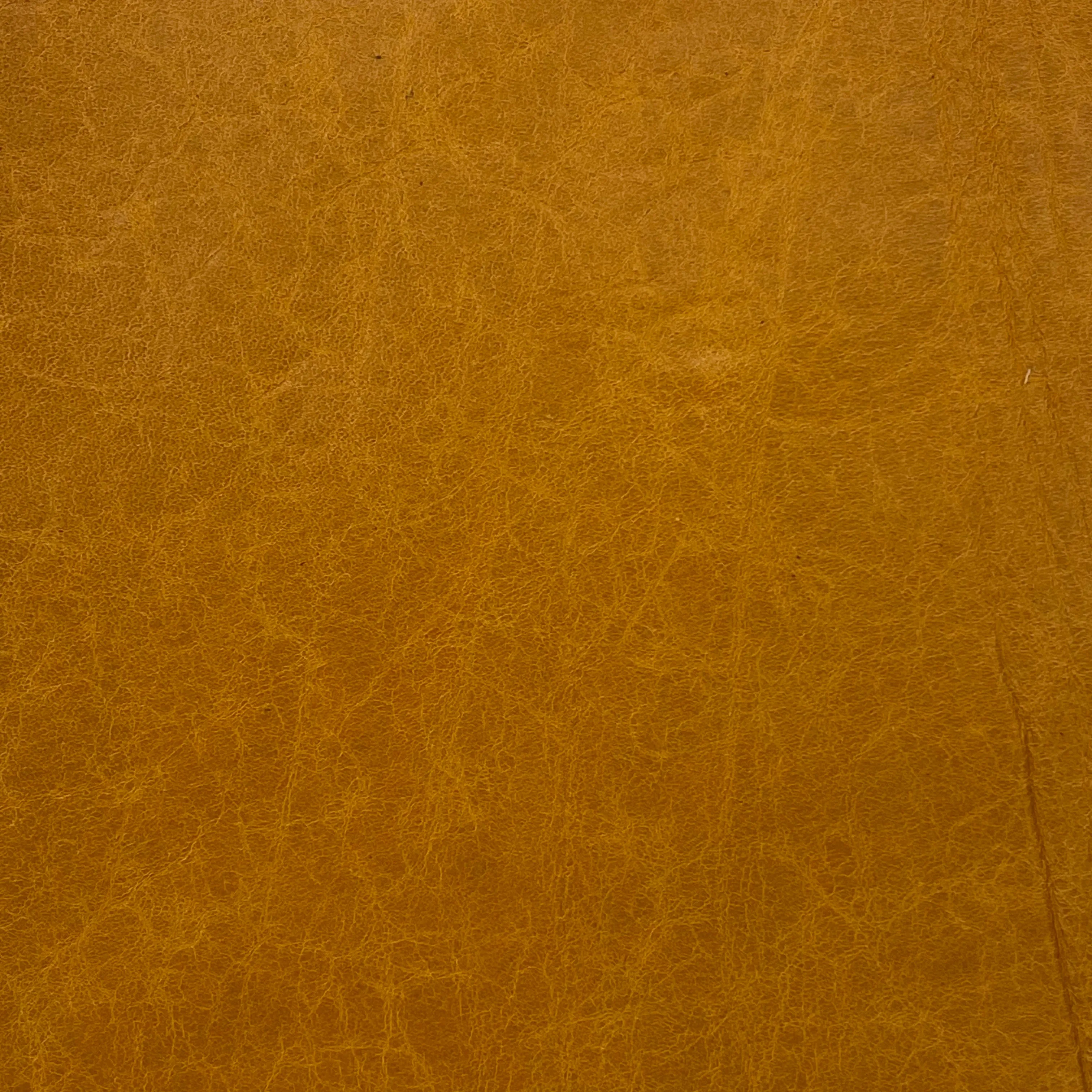 2oz (0.7mm) Cow Leather- Yellow Ochre (per square foot)