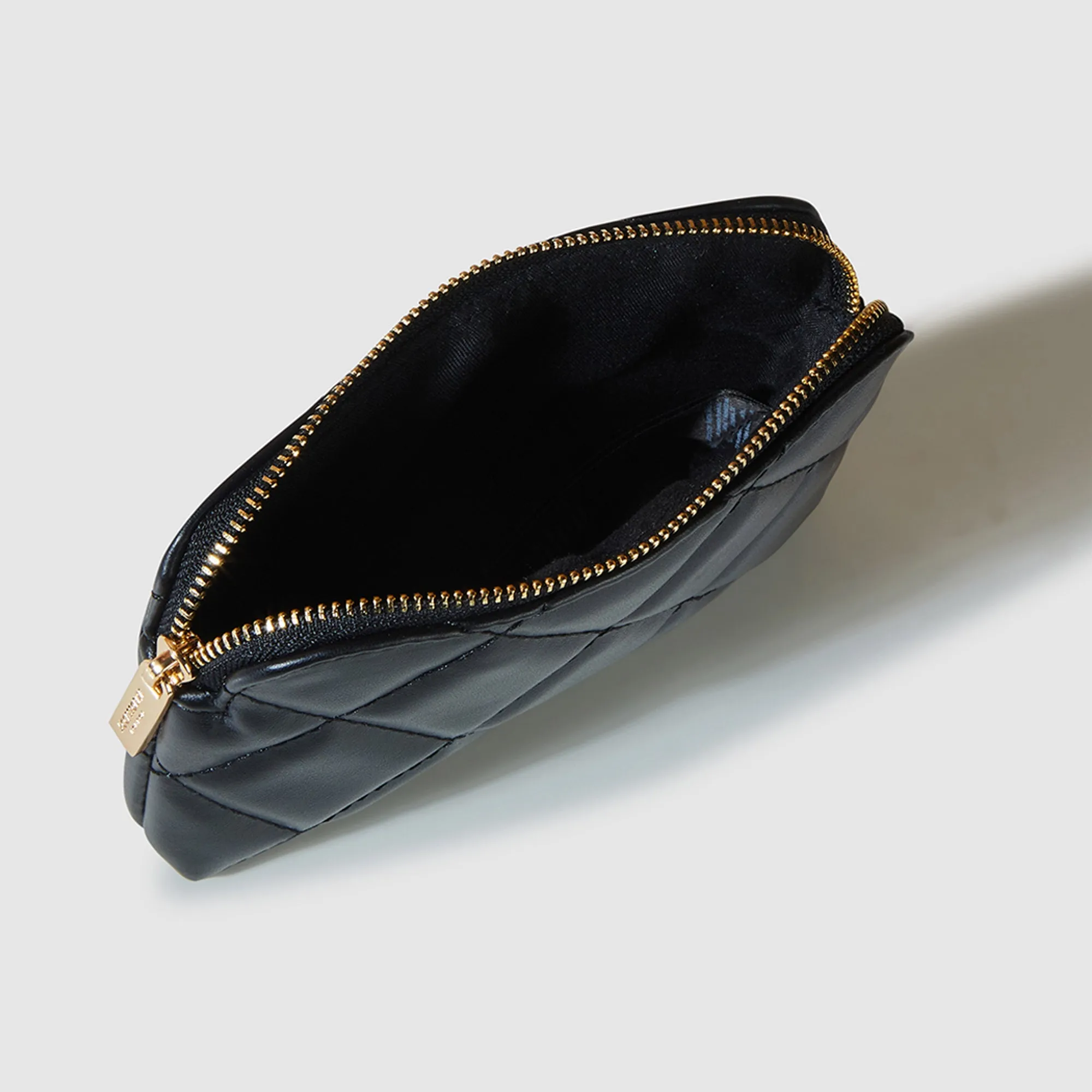 Accessorize London Women's Black Quilted Coin Purse