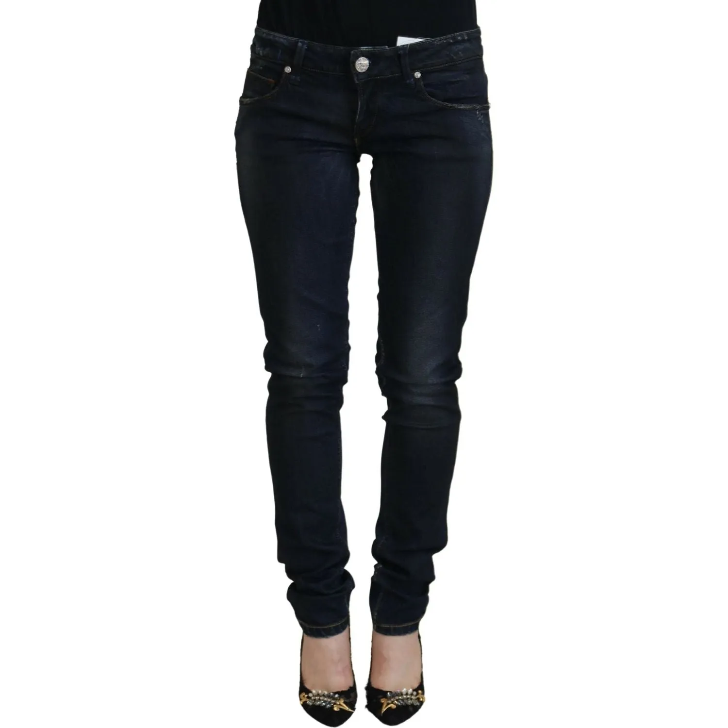 Acht Chic Low Waist Skinny Denim Pants