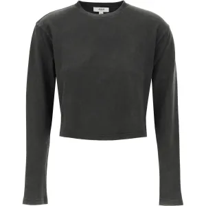 Agolde cropped long-sleeved mason t