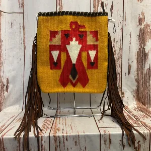 American Darling - Woollen Aztec Print with Fringe Handbag ADBG1167