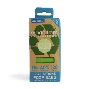 Ancol Made From Poop Bag 8  Rolls 120 Bags - Pack of 6