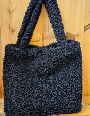 Black Fabric Tote Bag