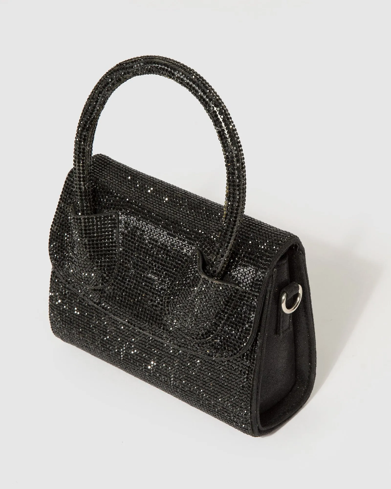 Black Kiki Crystal Bag