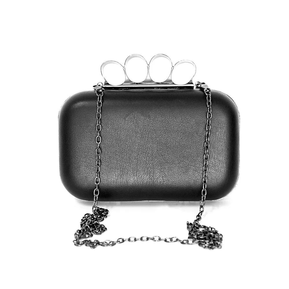 Black Knuckle Duster Clutch