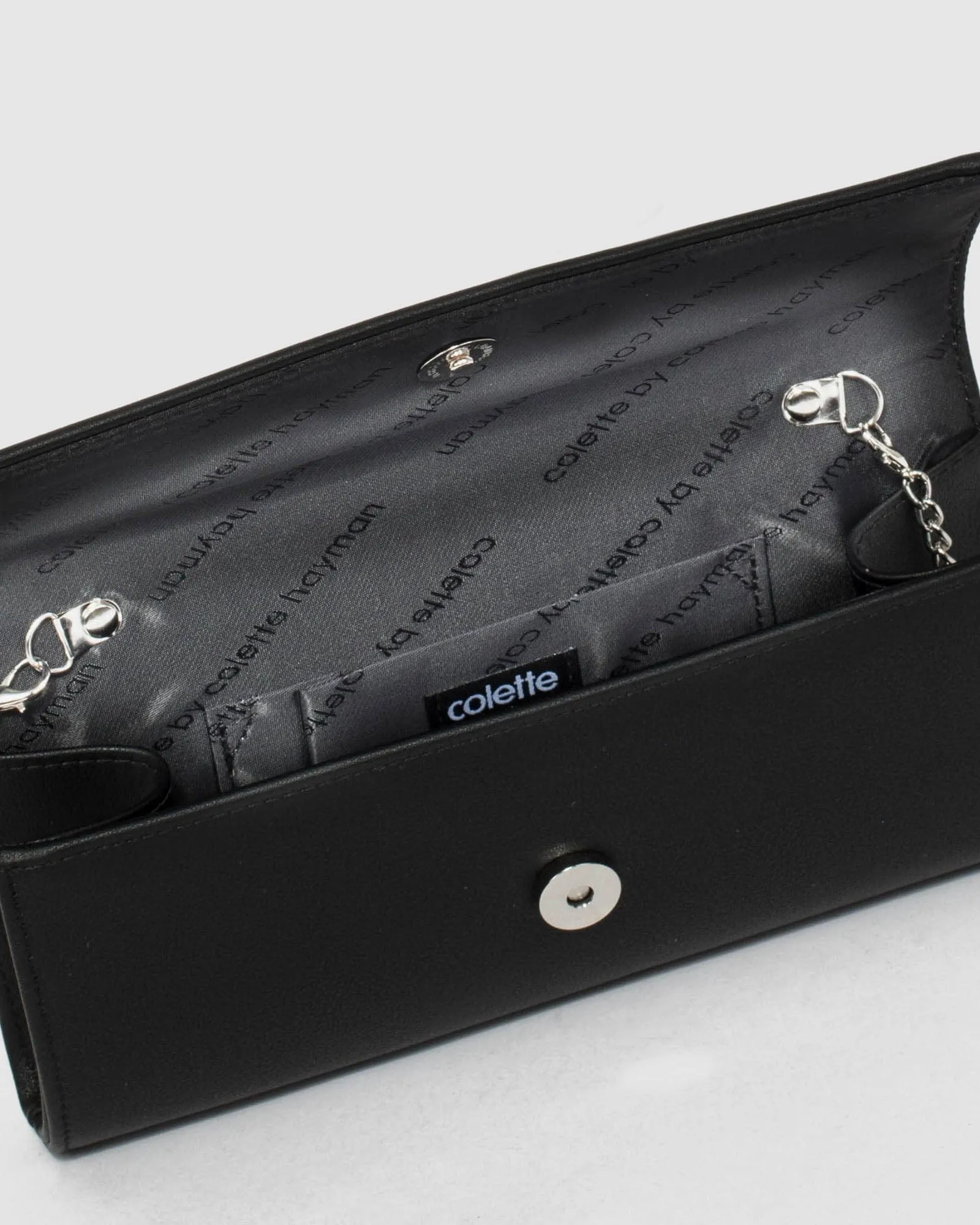 Black Nolene Plain Clutch Bag Bag