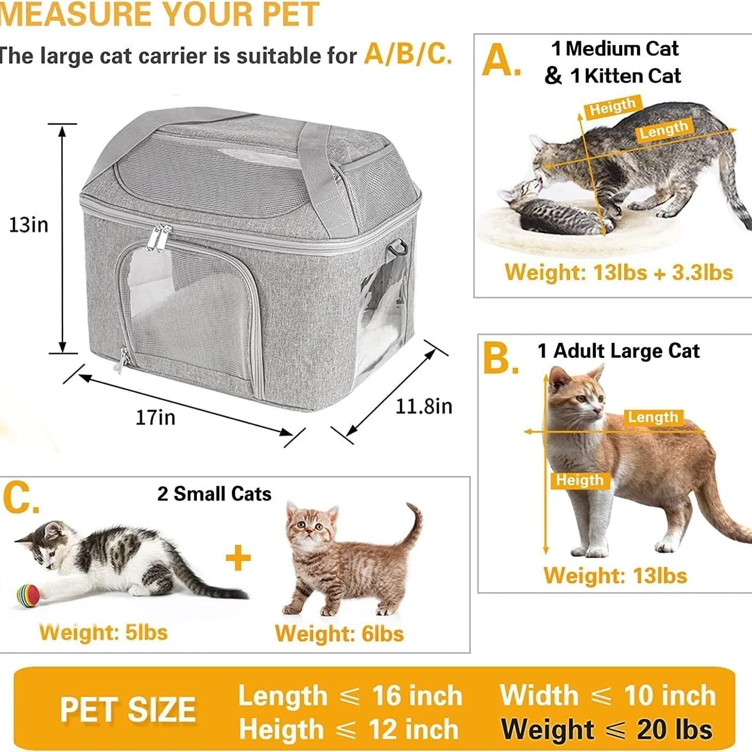 Breathable Transparent Carrier Backpack Handbag Shoulder Bag In One For Cats Dogs Pets