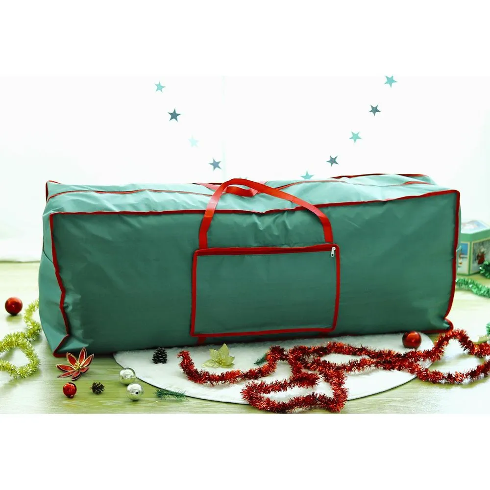 Christmas Storage Bag Green Fabric 125x30x50cm