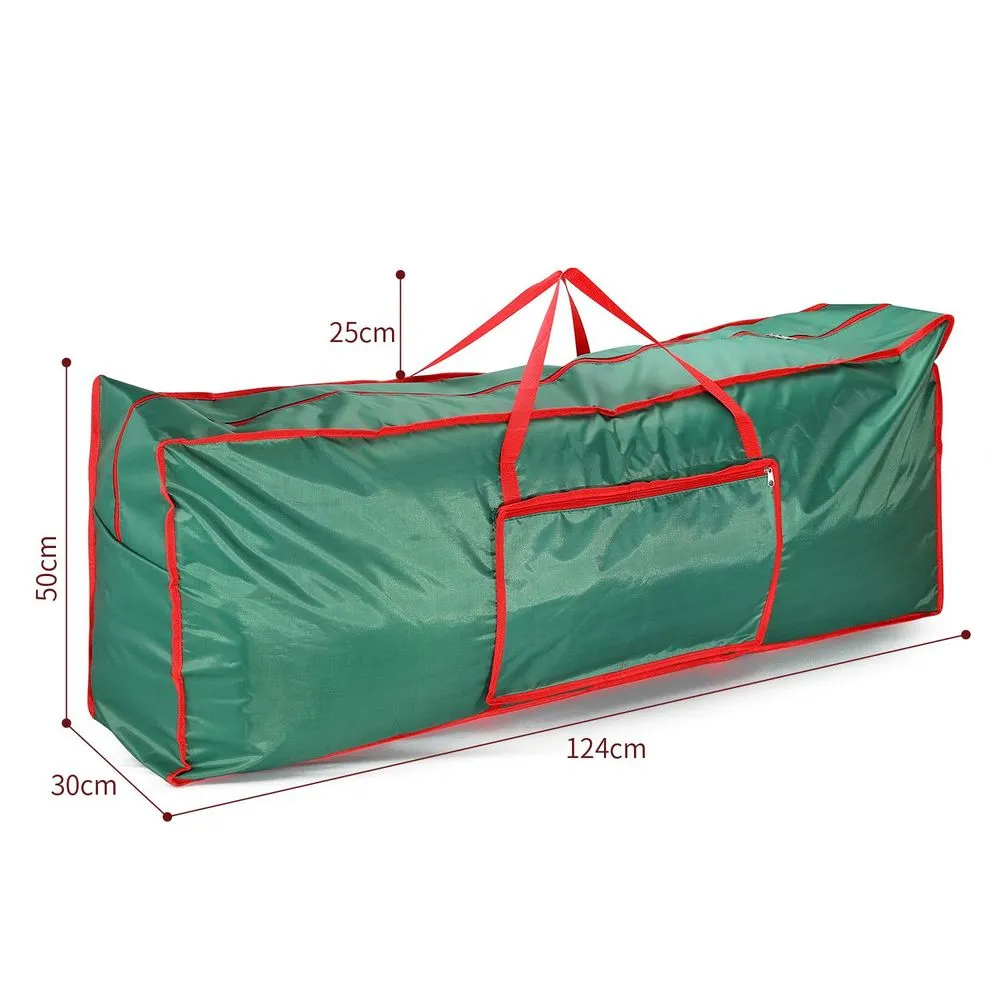 Christmas Storage Bag Green Fabric 125x30x50cm