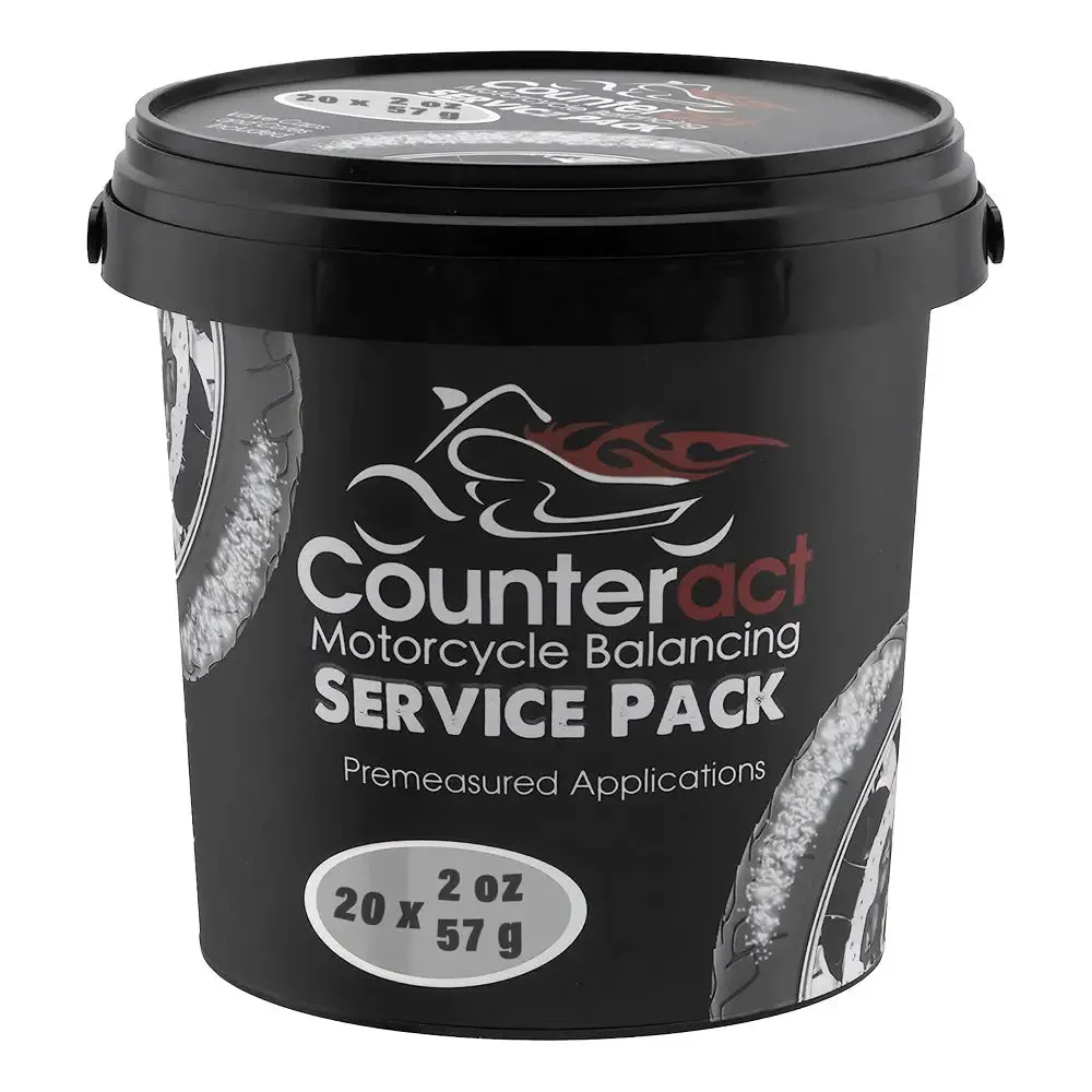 Counteract Motorcycle Balancing Bead Bucket w/ 20 x Bags, Cores, Caps