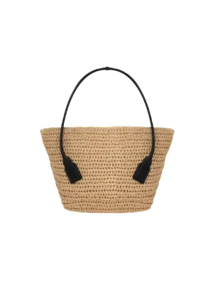 Crochet Raffia Tote Bag