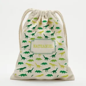 Custom Dinosaur Kids Drawstring Sack