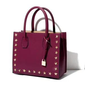 Elegant Casual Women Shoulder Handbag -Purple