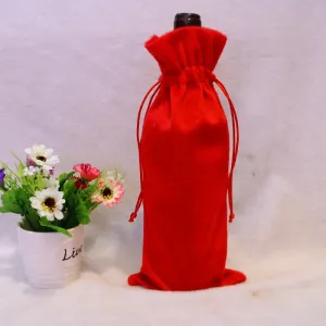 Elegant Red Wine Bottle Bags