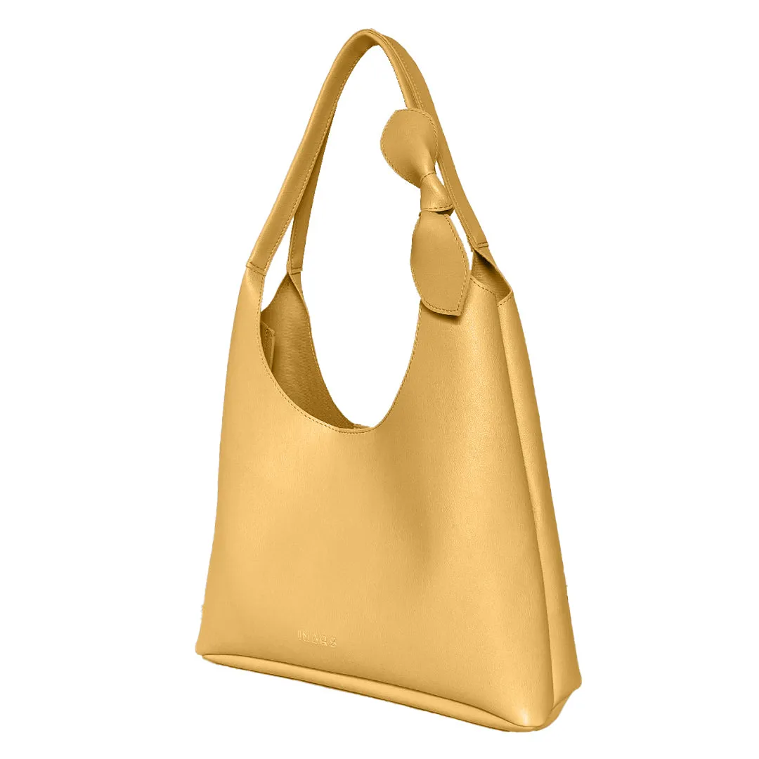 Elegant Shoulder Hobo Yellow Bag For Women & Girls