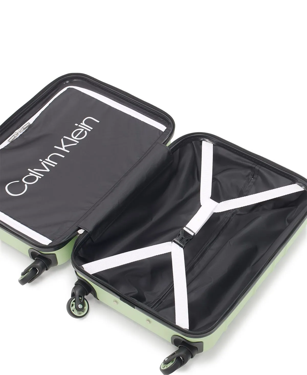 fillmore 3-Piece Calvin Klein Hard Side Suitcase Set Green