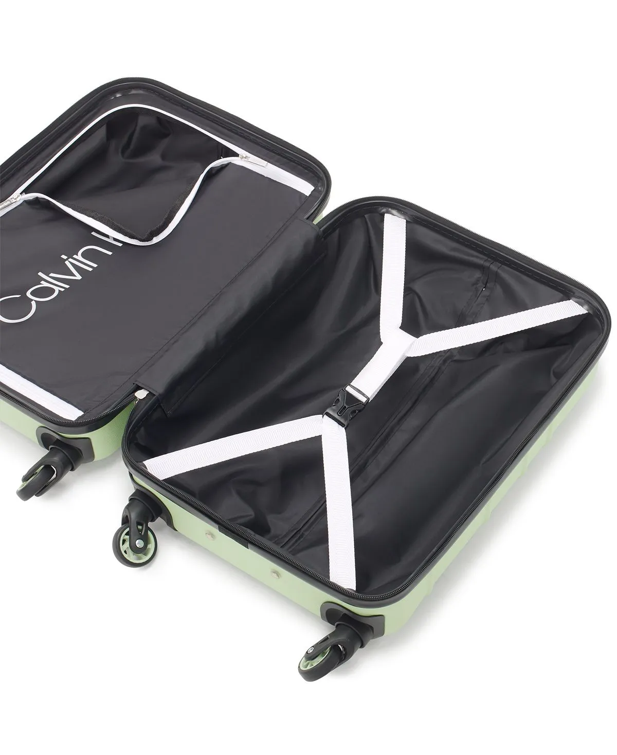 fillmore 3-Piece Calvin Klein Hard Side Suitcase Set Green