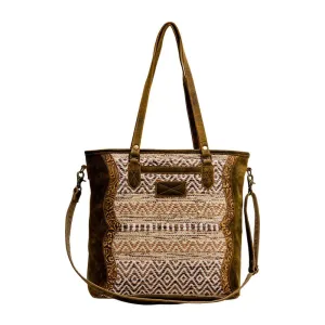 Floret Tweed Western Tote Shoulder Bag