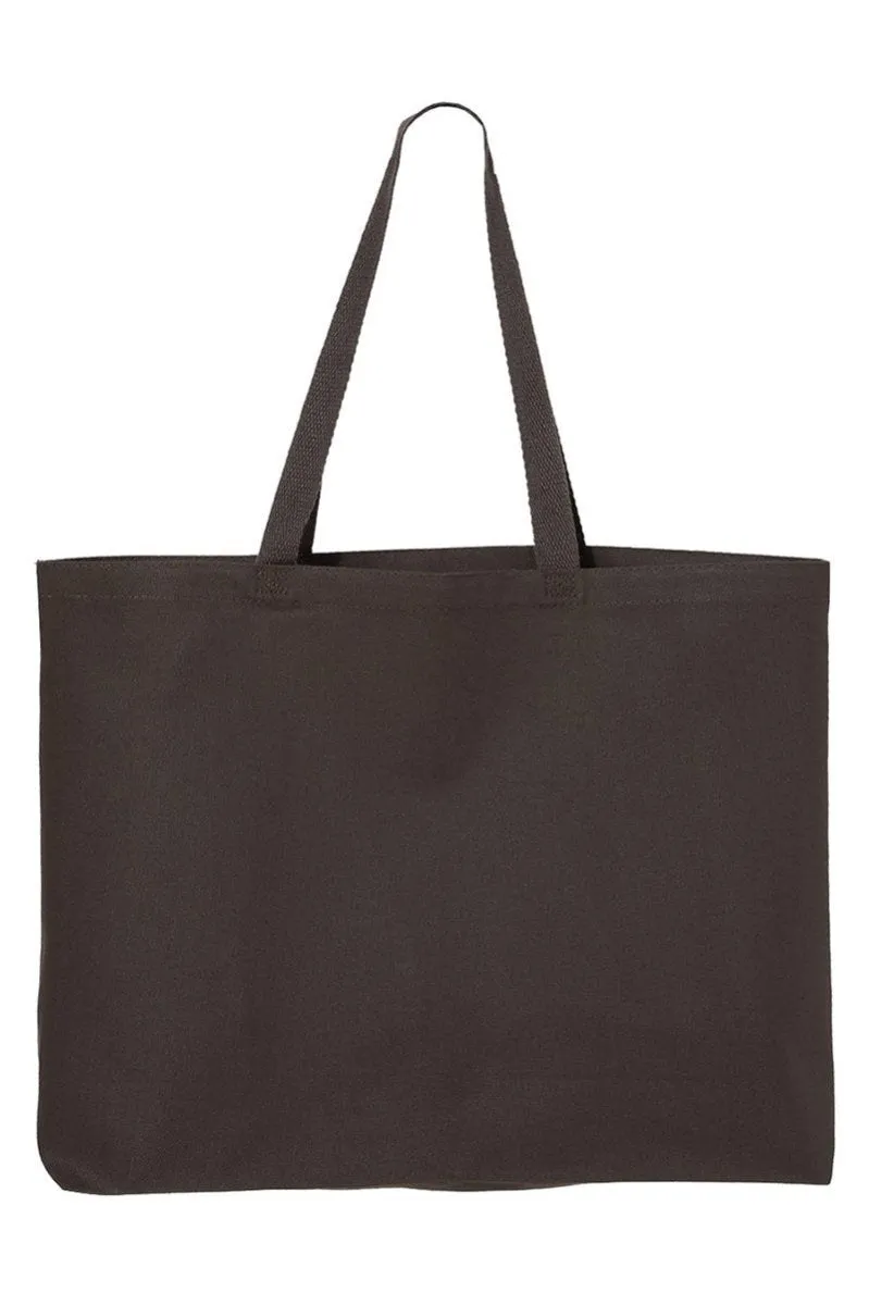 Game Day Bows Canvas Jumbo Tote