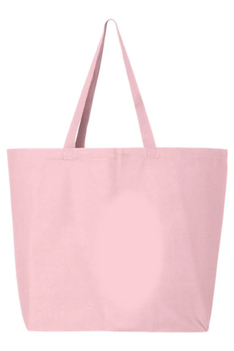 Game Day Bows Canvas Jumbo Tote