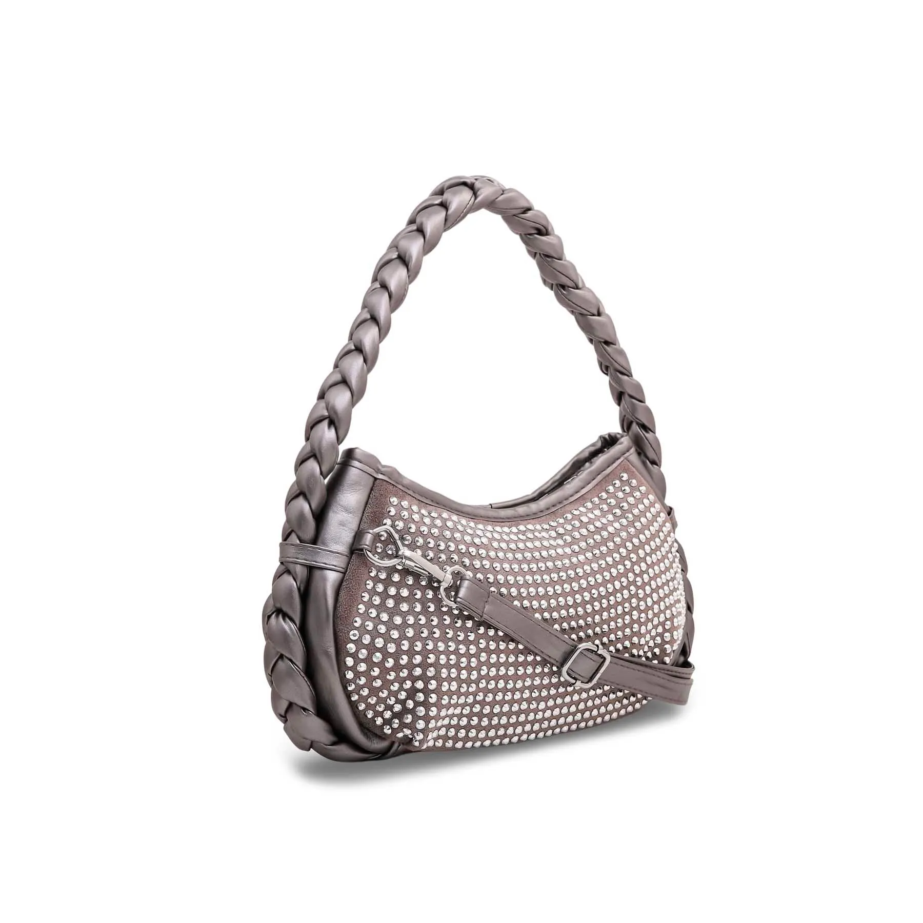 Grey Formal Shoulder Bag P36117