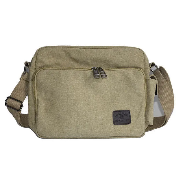 High Quality Men Canvas Bag Casual Travel Men's Crossbody Bag Luxury Men Messenger Bags