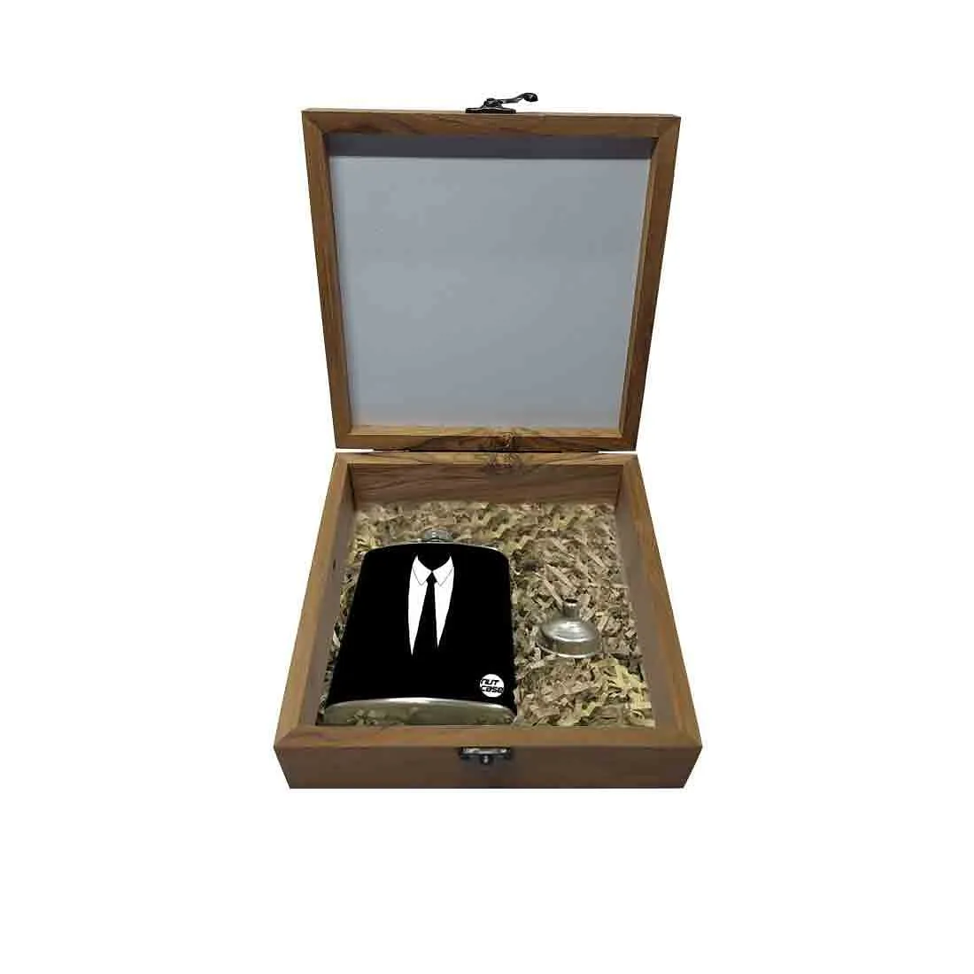 Hip Flask Gift Box -Hip Flasks For Men- Suit Up