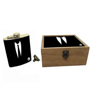 Hip Flask Gift Box -Hip Flasks For Men- Suit Up