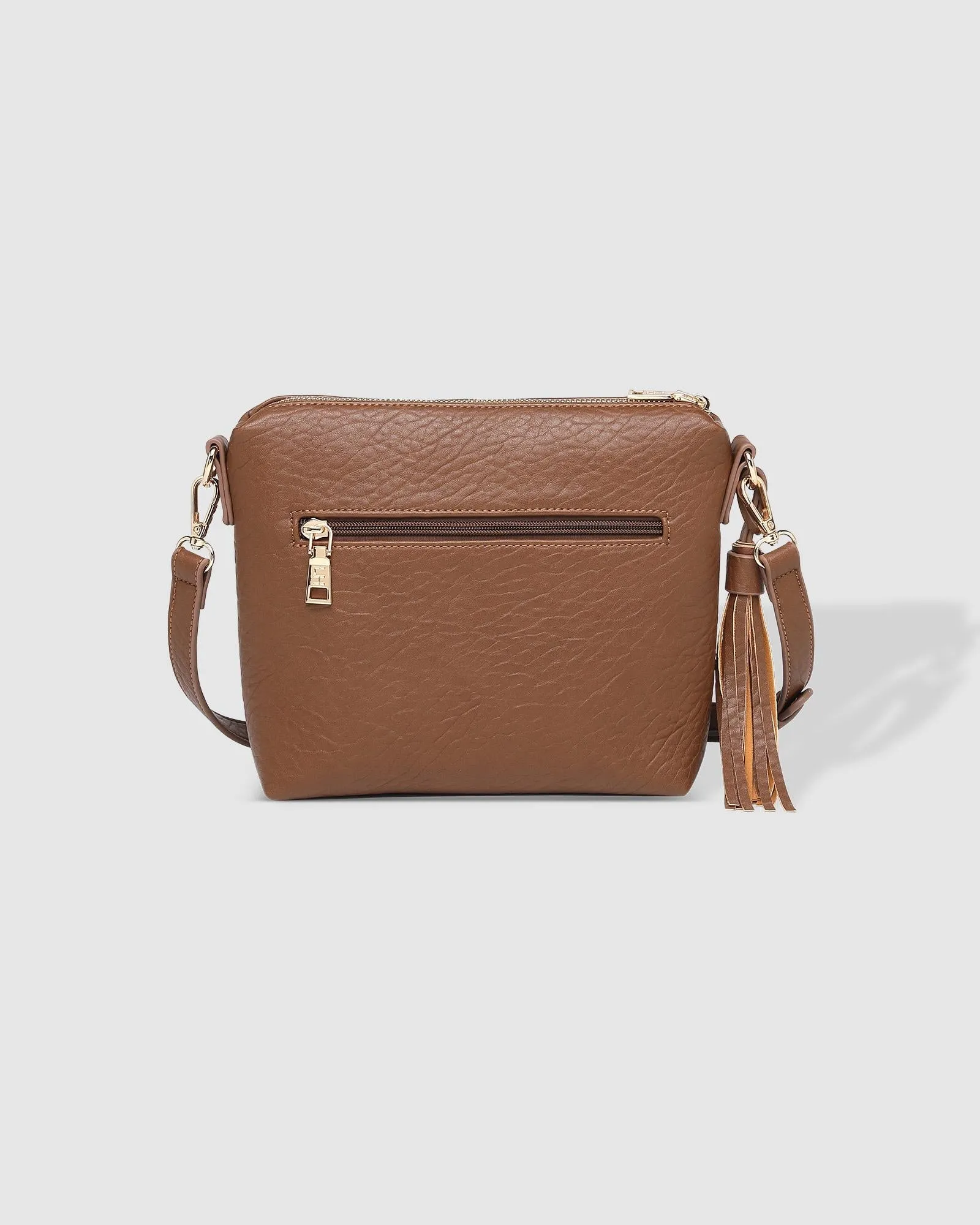 Kasey Textured Crossbody Bag with Logo Strap