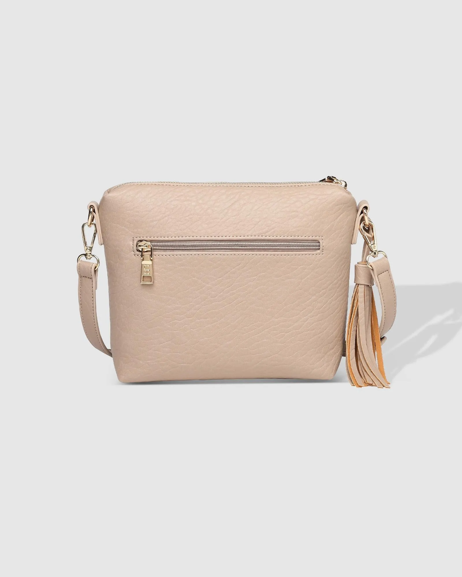 Kasey Textured Crossbody Bag with Logo Strap