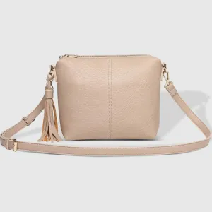 Kasey Textured Crossbody Bag with Logo Strap