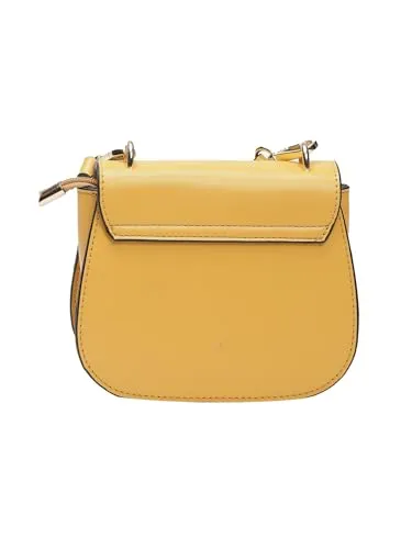 Label RITU KUMAR Mustard Structured Sling Bag