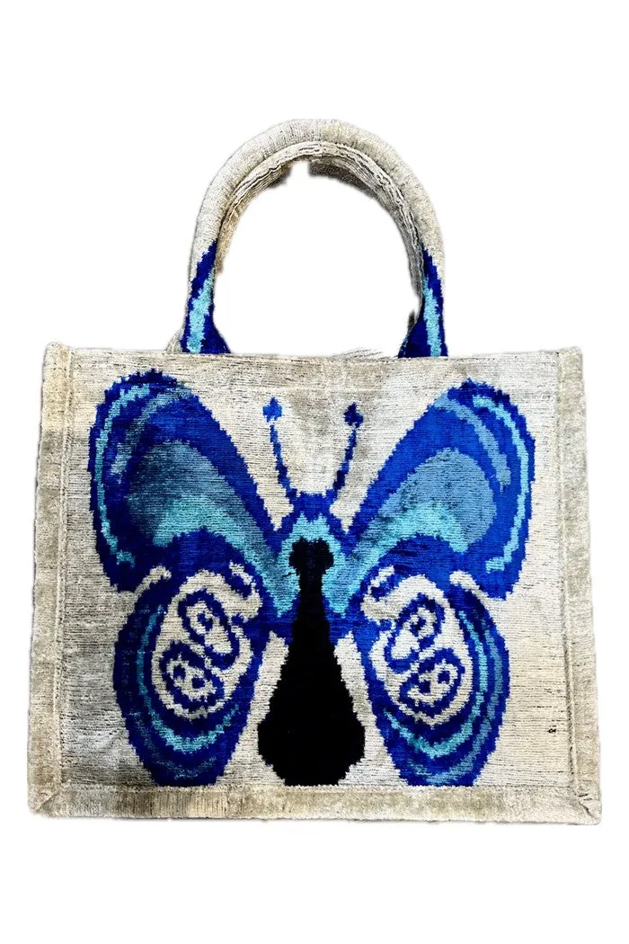 Large Tote Ikat Handles