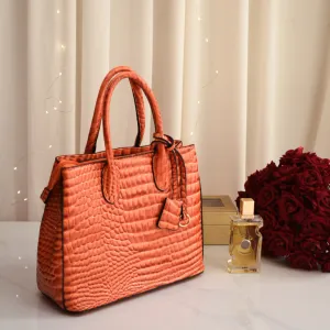 Luxe Croco Bag Orange