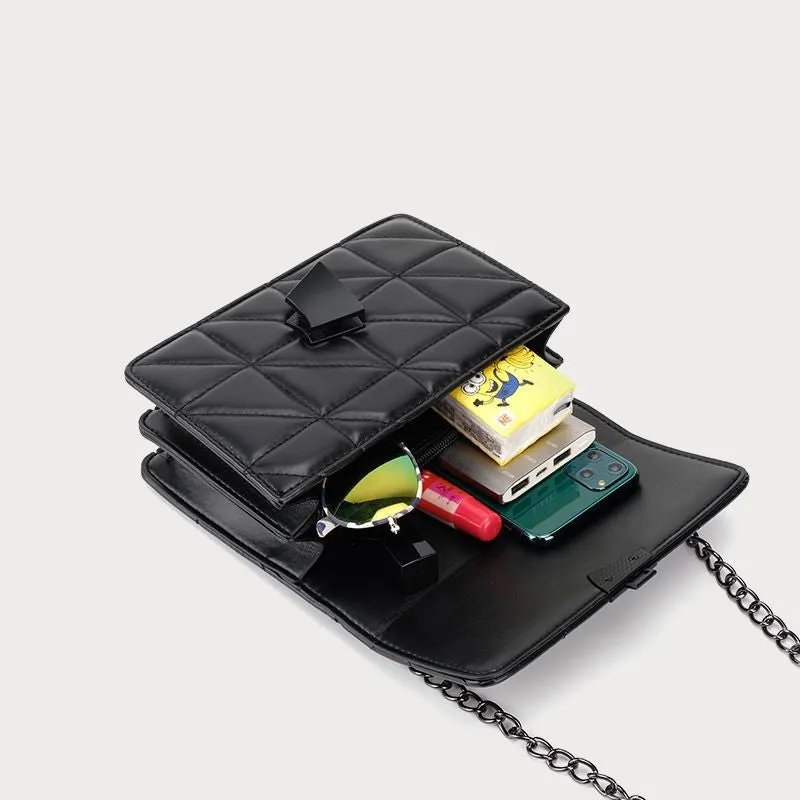 Luxury Handbags Women Rhombic Crossbody Bags Chain Small Messenger Bag