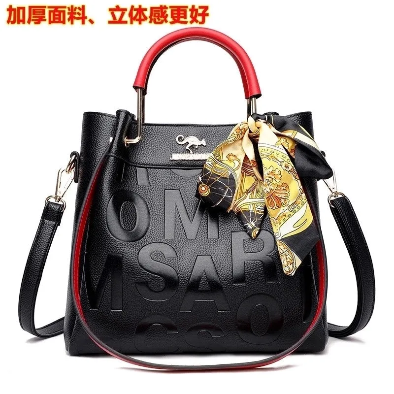 Medium All Seasons Pu Leather Elegant Fashion Shoulder Bag Handbag Tote Bag