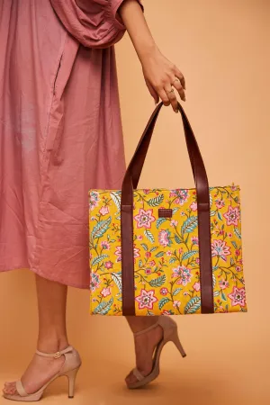 Mimosa Martini Structured Tote Bag