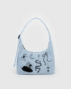 Mini Nylon Shoulder Bag - Embroidered Ballet Icons