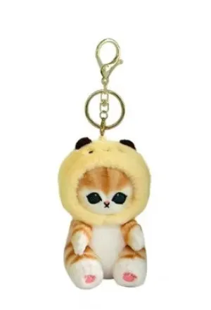 Mofusand Bee Cat Plush Keychain