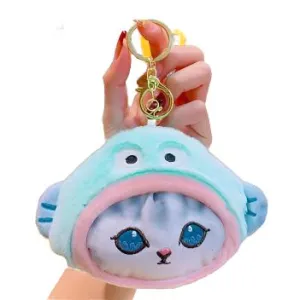 Mofusand Sanrio Hangyodon Coin Purse Keychain