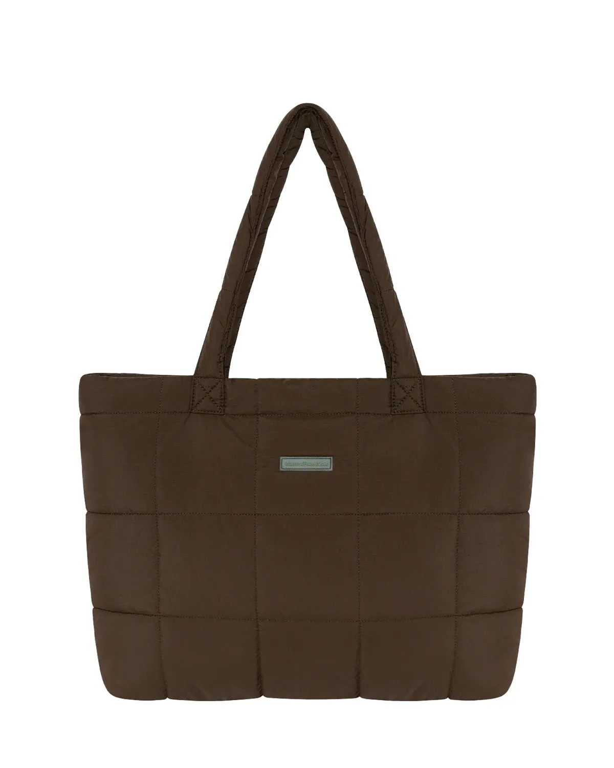 MOPQ Nylon Tote Bag Brown