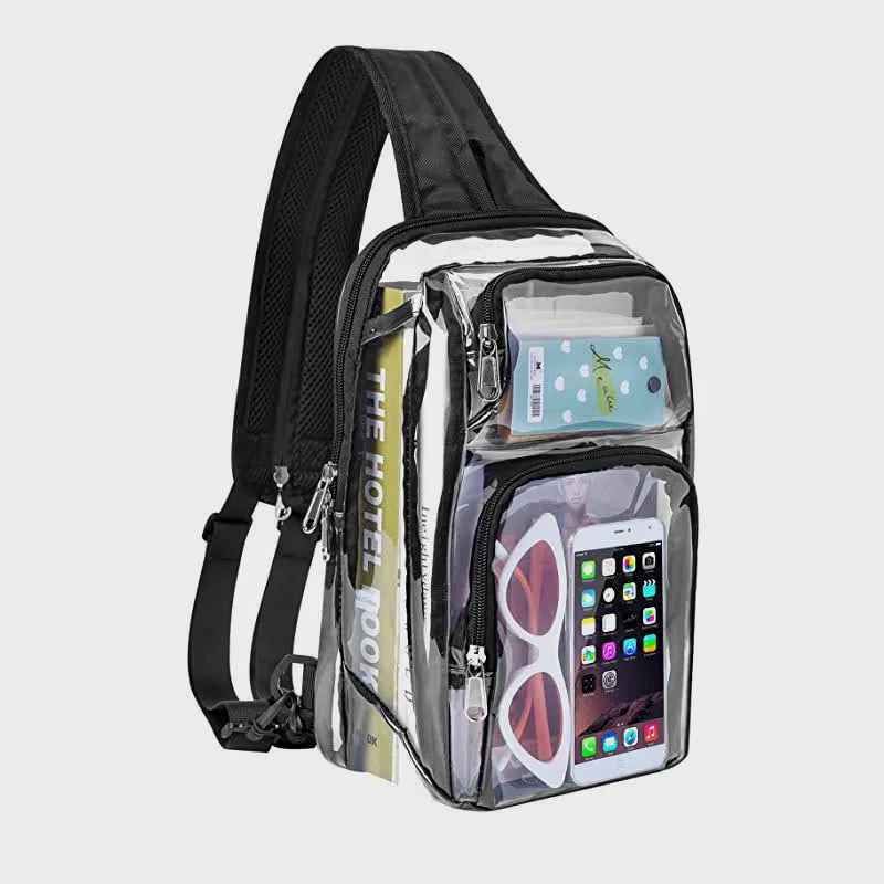 Multi-functional Transparent Out-going Sports PVC Sports Backpack