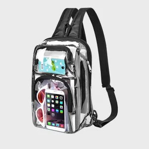 Multi-functional Transparent Out-going Sports PVC Sports Backpack