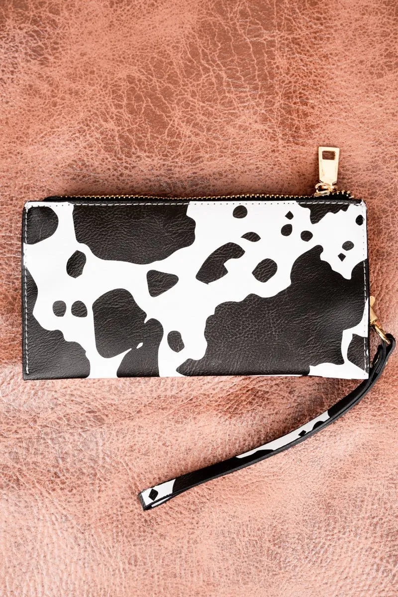 NGIL Deja Moo Faux Leather Wristlet Wallet