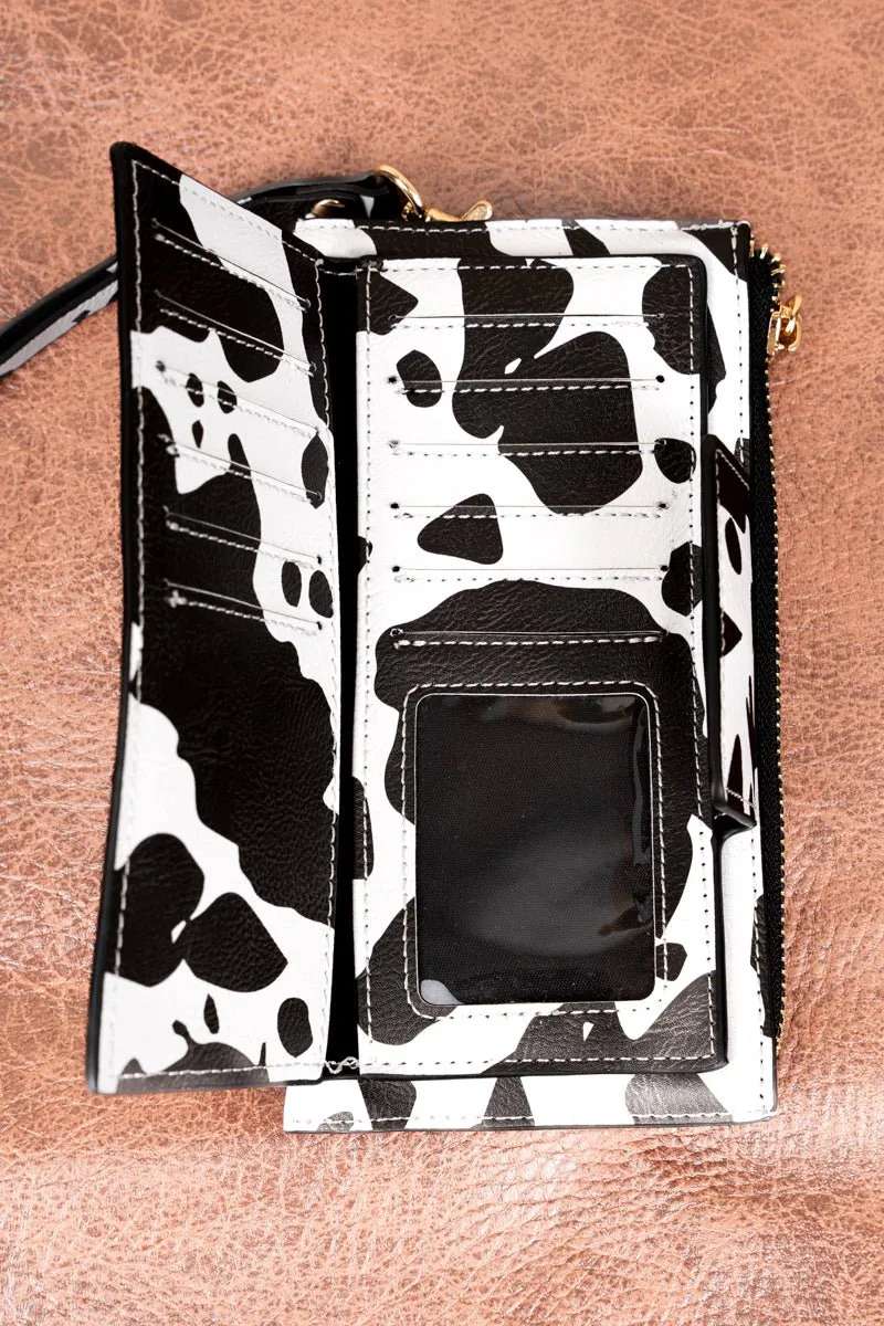 NGIL Deja Moo Faux Leather Wristlet Wallet