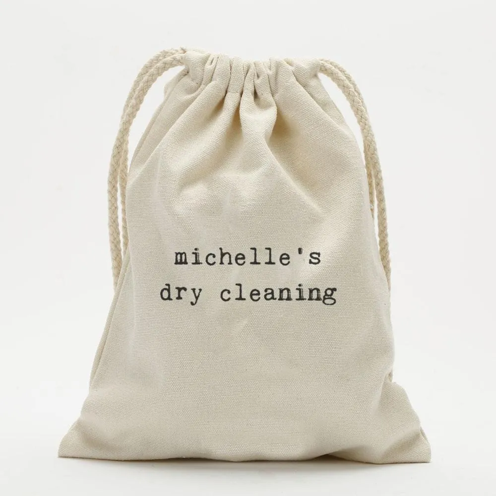 Personalized Laundry Drawstring Sack