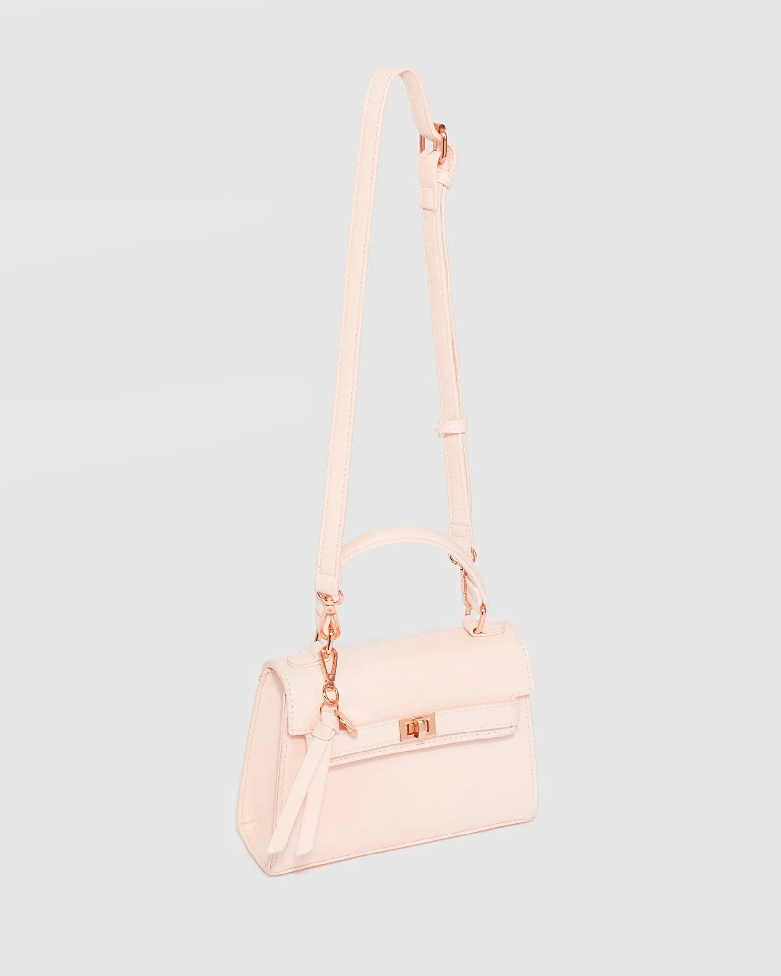 Pink Lareina Top Handle Bag