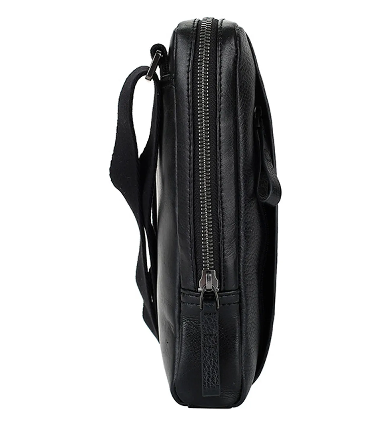 Piquadro Pan Men's Black Crossbody Bag