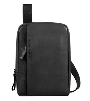 Piquadro Pan Men's Black Crossbody Bag