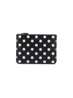 Polka Dots Leather Pouch